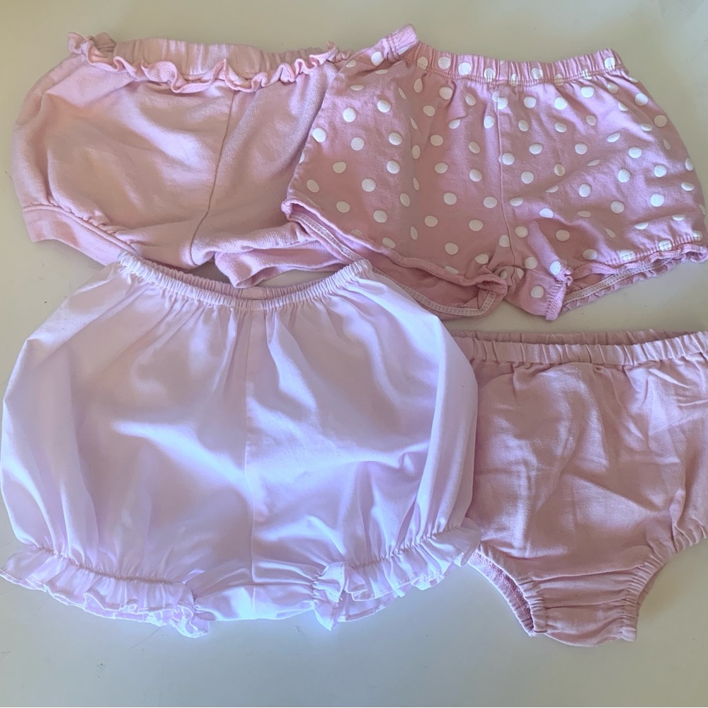 Bundle of 4 Pink Infant Girl Bloomers